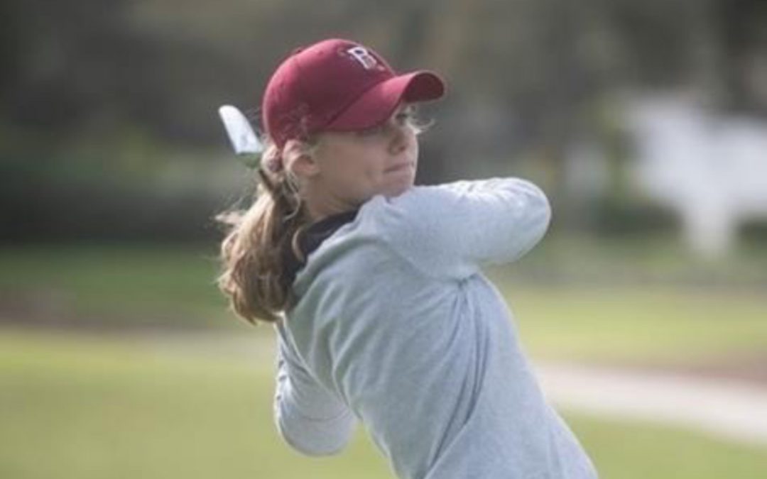 Lilly Speer bei den Deutschen Meisterschaften im Golf aktiv