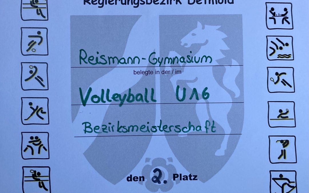 Vizemeister bei den Volleyball Bezirks-Meisterschaften U16