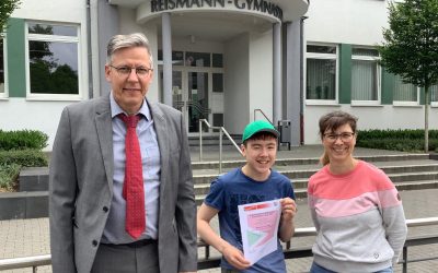 Anton nimmt erfolgreich an der Schülerakademie SAM-OWL teil