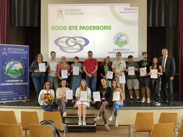 Europa erleben – Gäste aus der Slowakei am Reismann-Gymnasium zu Besuch!