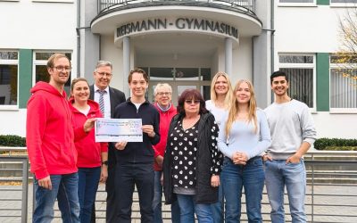 Übergabe des Sponsorengeldes vom Sporttag 2025
