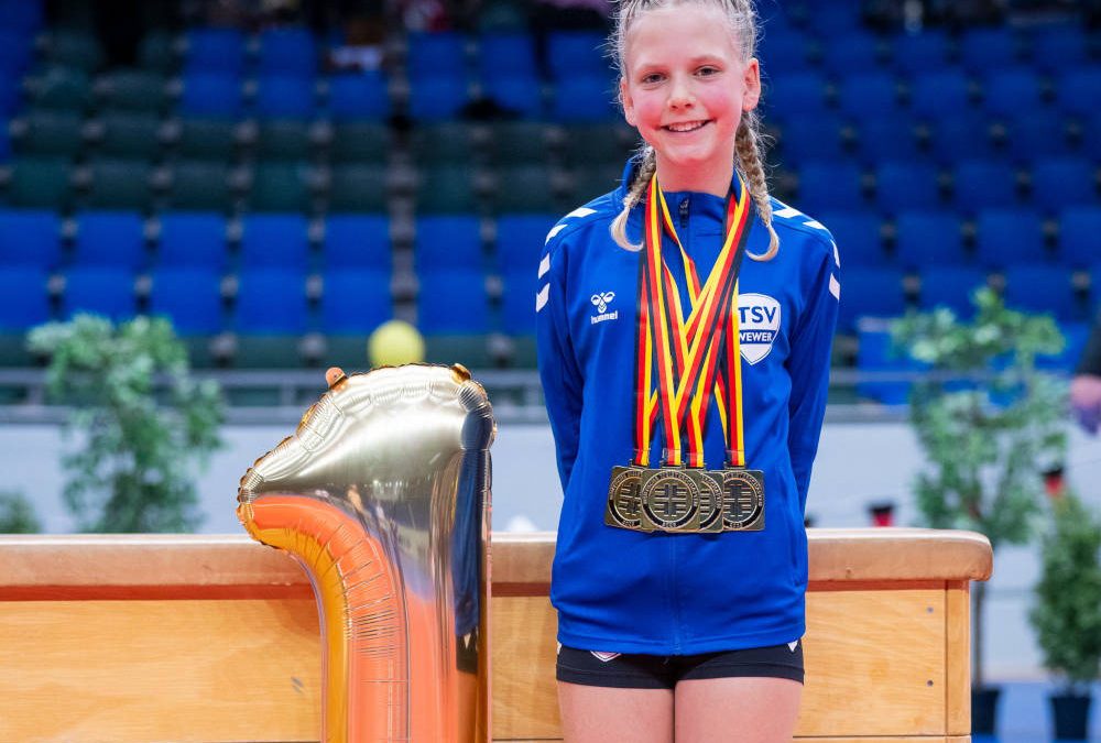 Mia Berg glänzt bei den Deutschen Meisterschaften – vier deutscher Meistertitel und EM-Qualifikation