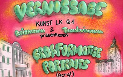 Vernisage des Kunst Leistungskurses mit Künstler Herman