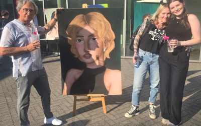 Vernisage des Kunst Leistungskurses mit Künstler Herman